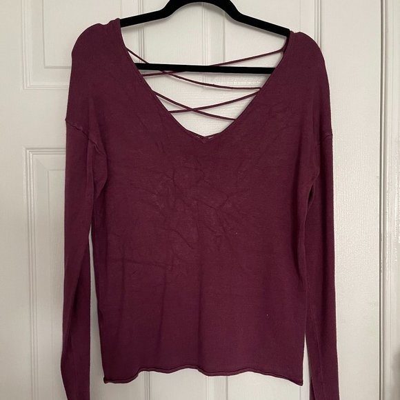 Open Back Long Sleeve Top - Picture 1 of 3